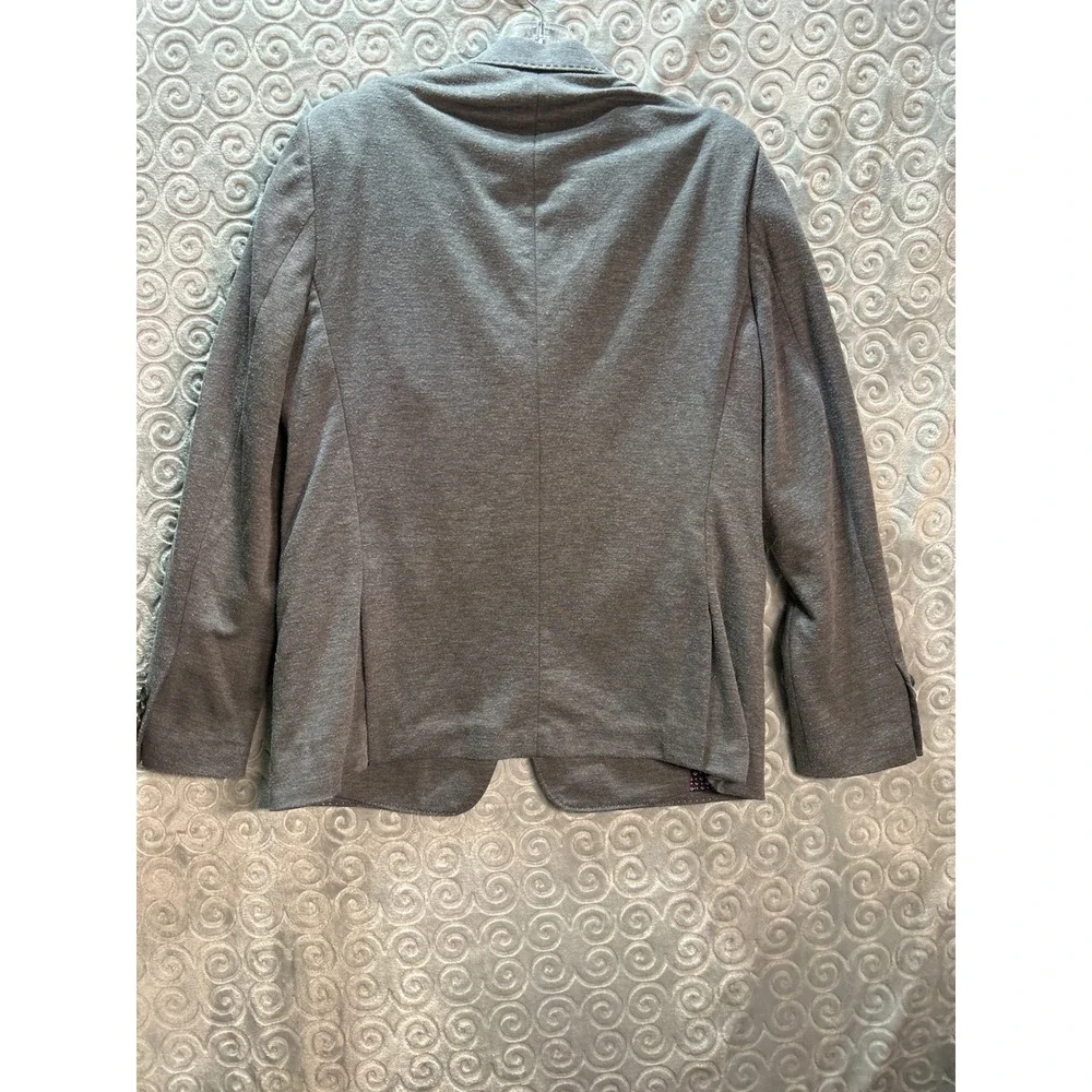 Ike‎ Behar Mens Gray Knit Blazer Sport Coat Two Button Jacket Size 40 R - Picture 8 of 8